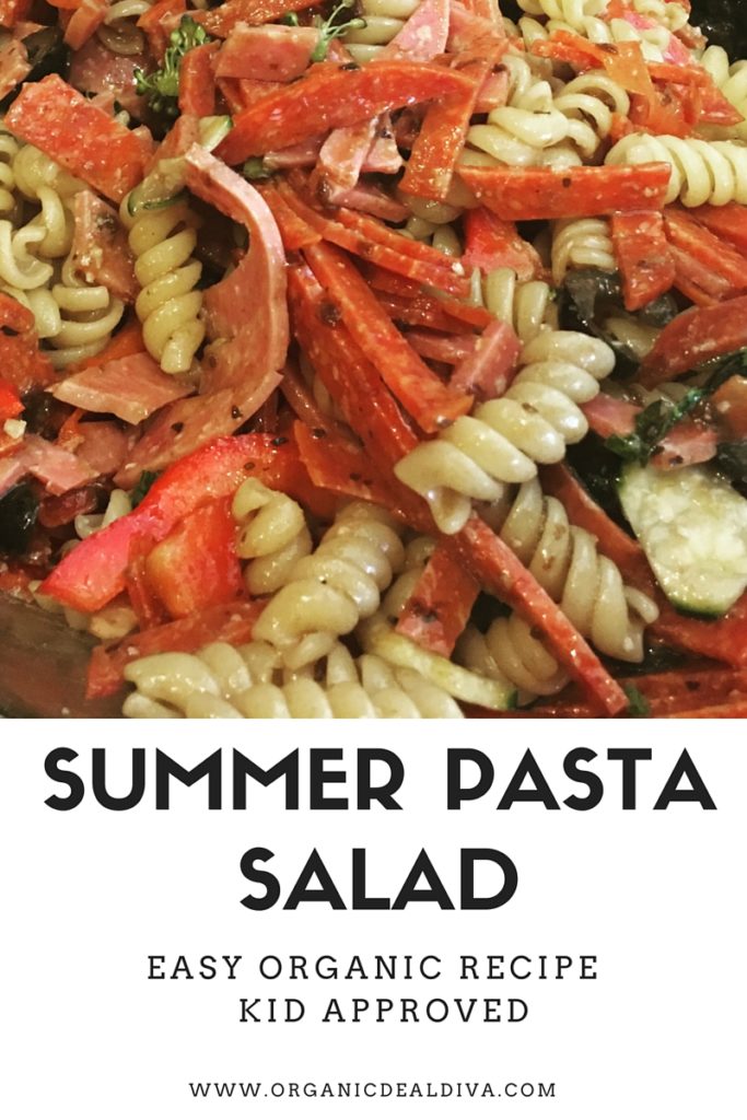 Summer Pasta Salad - Easy, Organic, Kid approved