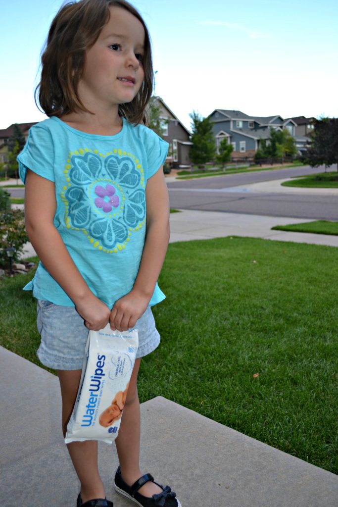 Holding Water Wipes