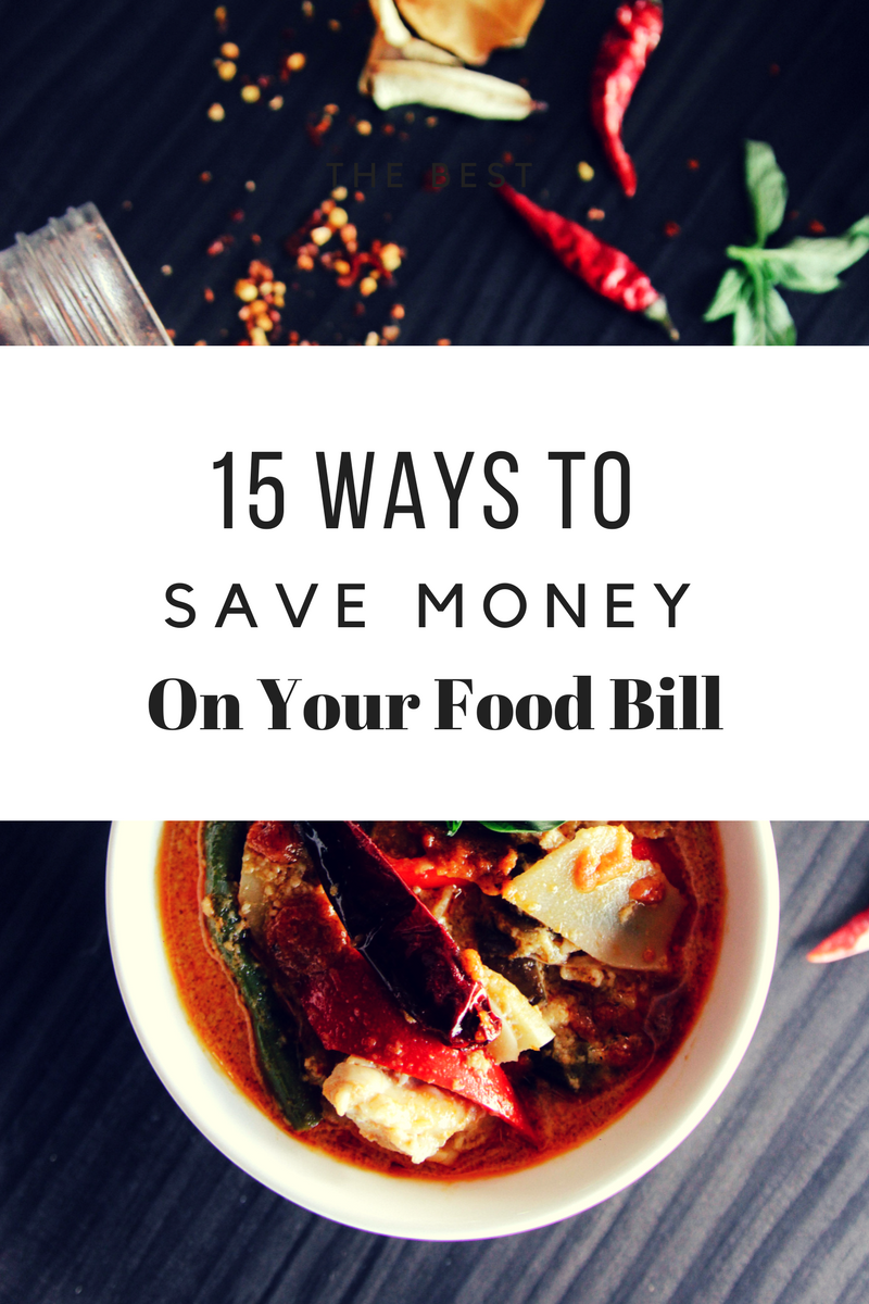 15 ways to save money on your food bill