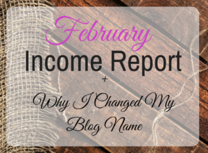 February Income Report
