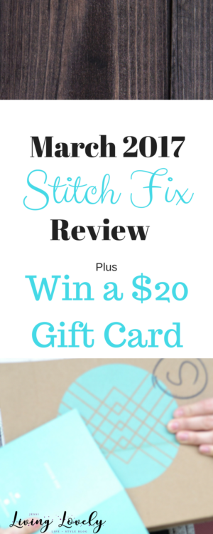 March Stitch Fix 20 Review Giveaway JessiLivingLovely