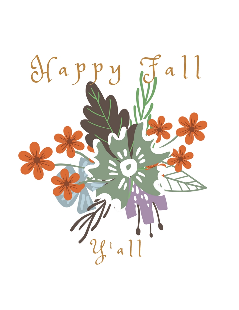 Happy Fall Y’all Printables