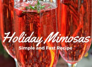 Festive Holiday Mimosas - Cranberry Mimosas