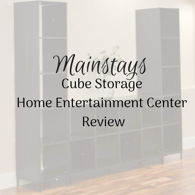 Mainstays Cube Storage Home Entertainment Center Review
