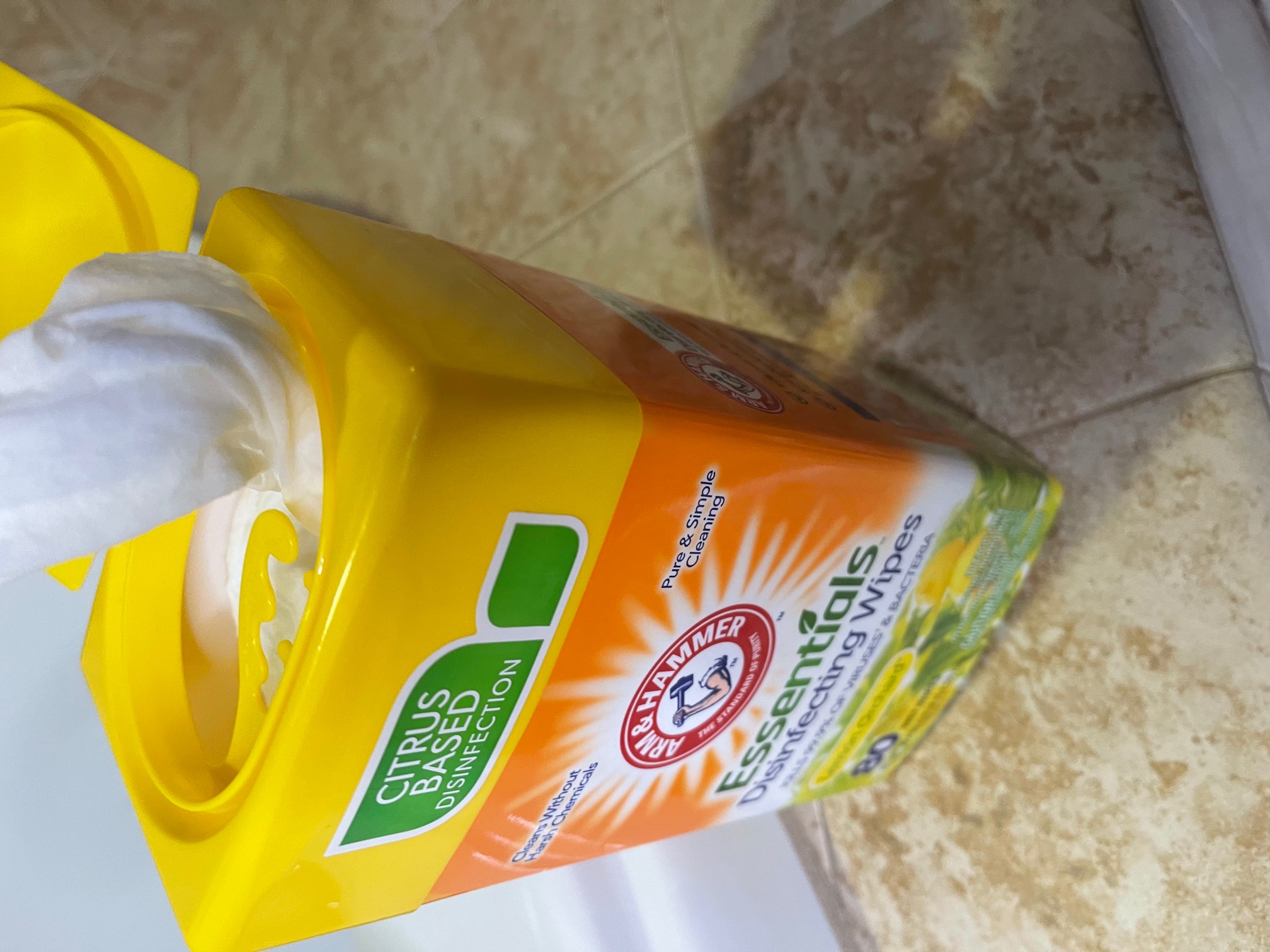 Arm and Hammer disinfecting wipes