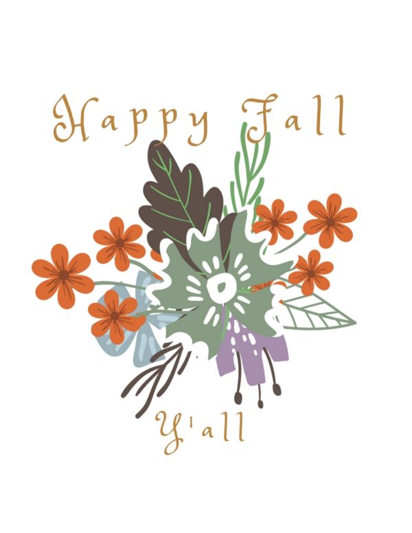 Happy Fall Y’all Printables